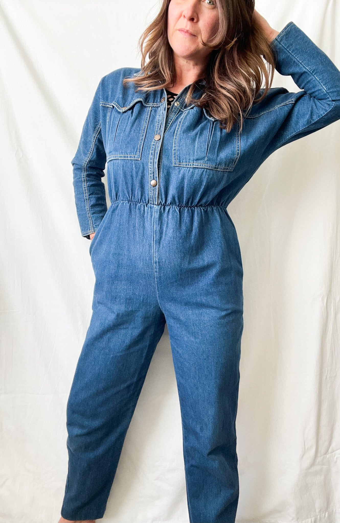 Vintage Denim Jumpsuit