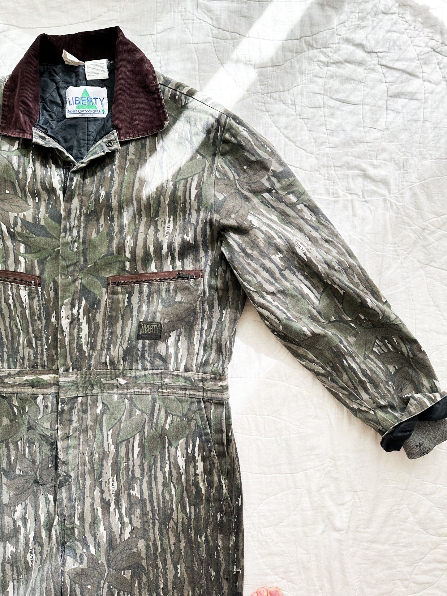 Vintage Insulated Camo Coveralls