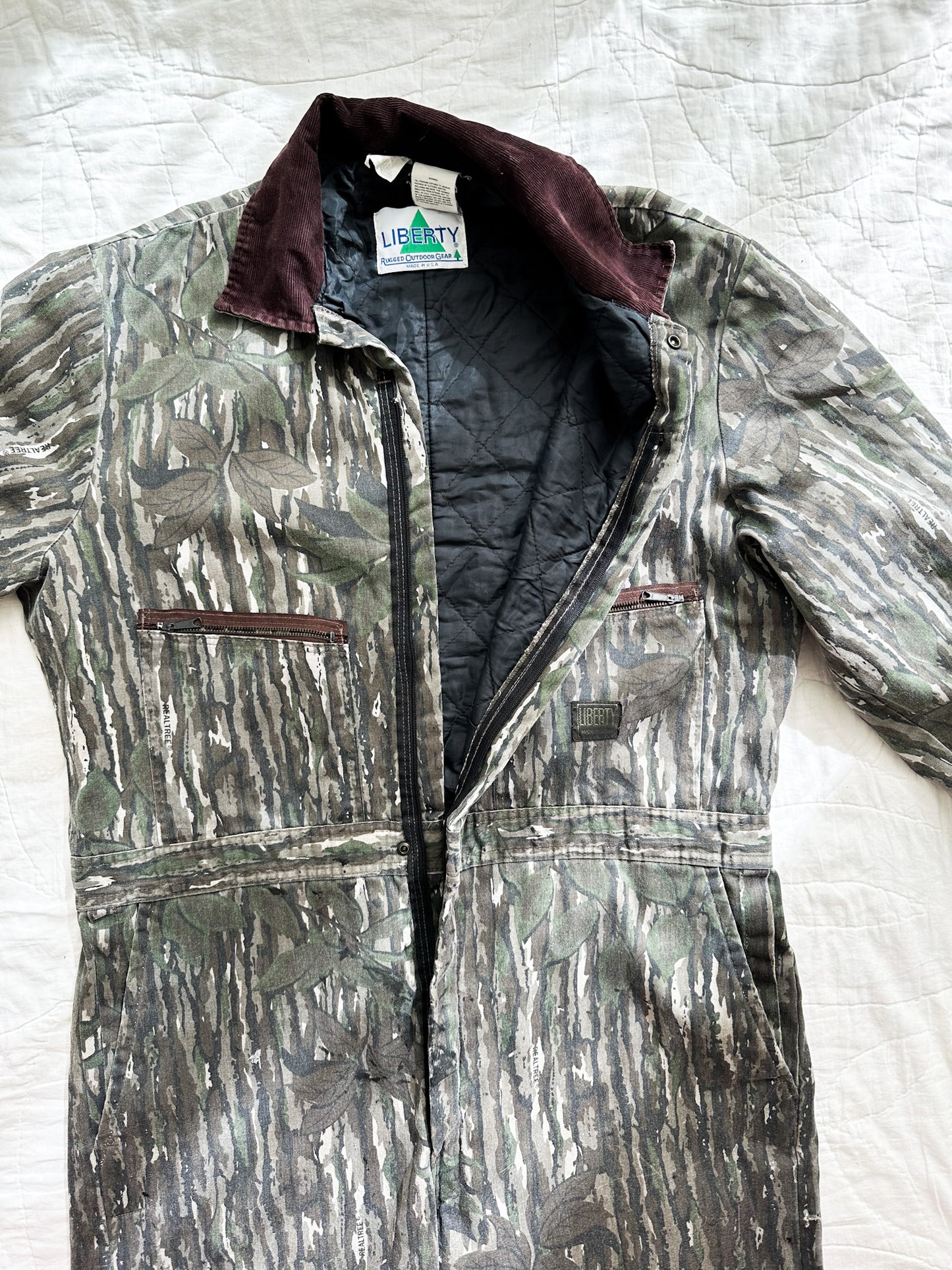 Vintage Insulated Camo Coveralls