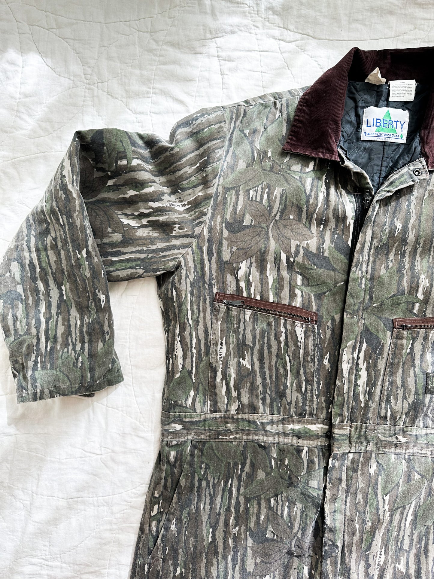 Vintage Insulated Camo Coveralls