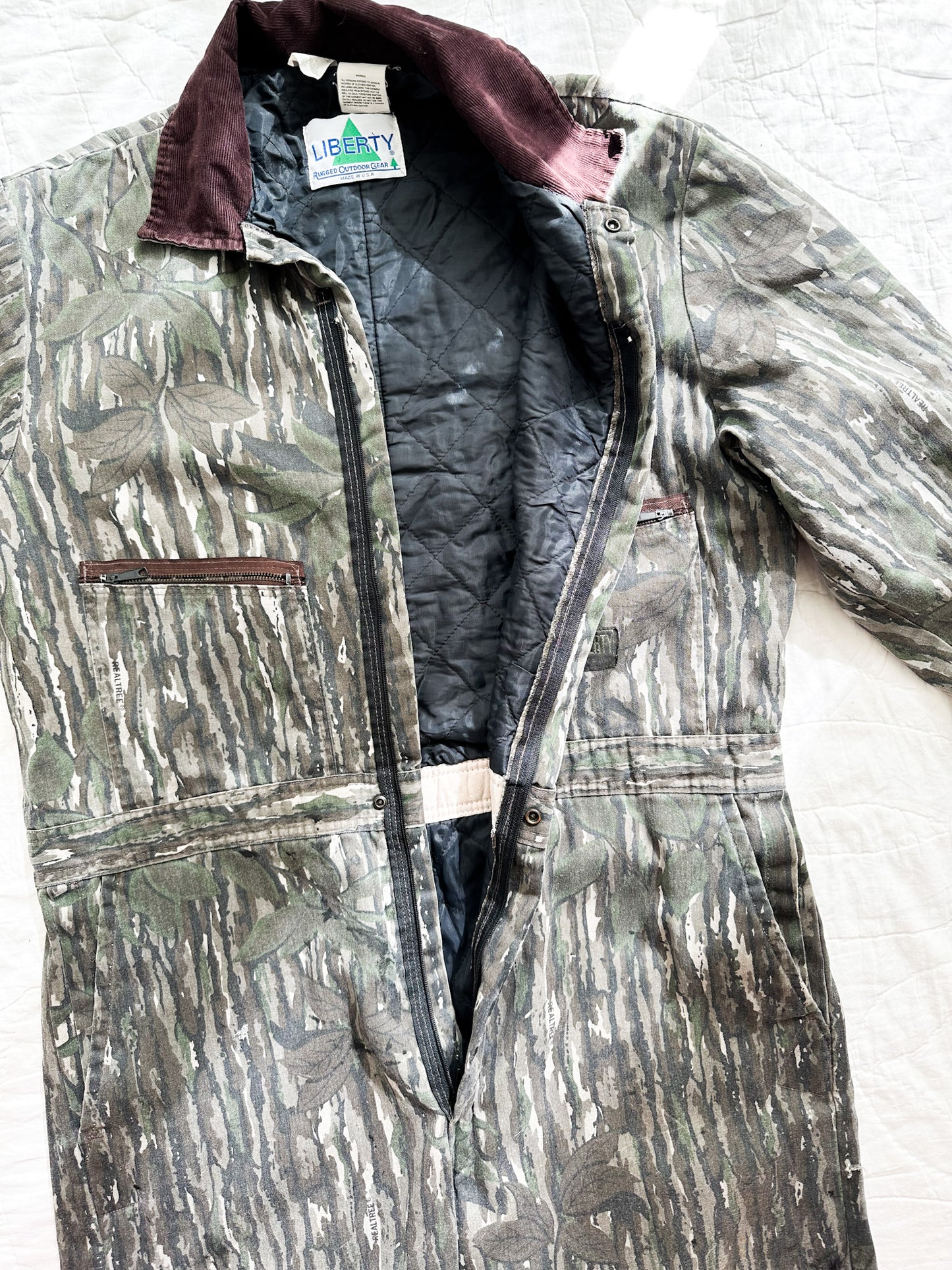 Vintage Insulated Camo Coveralls