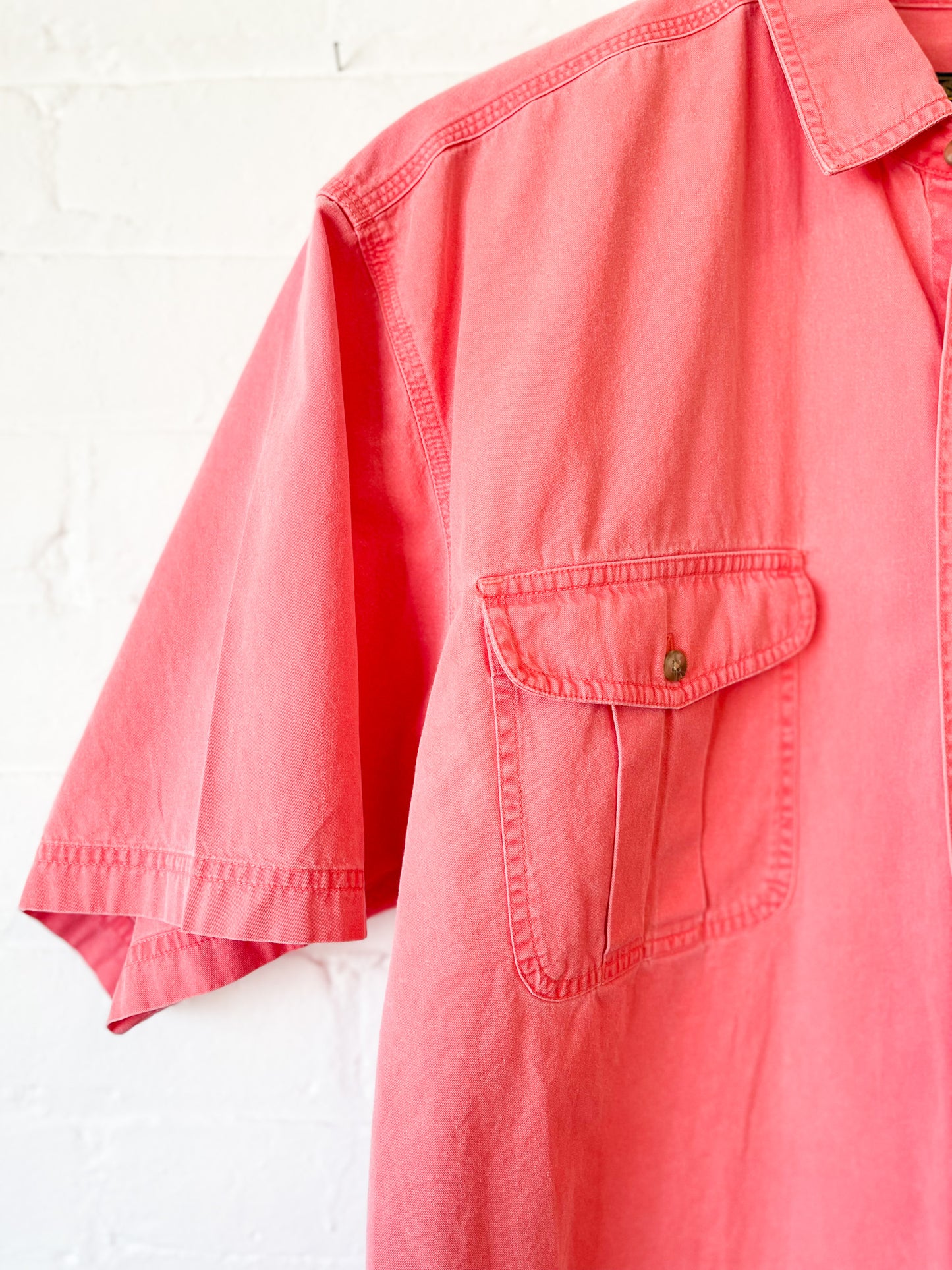 Unisex Salmon Button Up