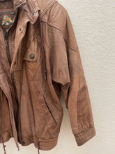 Load image into Gallery viewer, Vintage Leather Bomber Jacket
