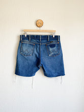 Load image into Gallery viewer, Perfectly Worn Wrangler Cutoff Shorts - 35.5&quot; Waist
