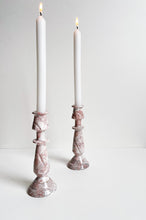 Load image into Gallery viewer, Pink Marble Candleholders Set
