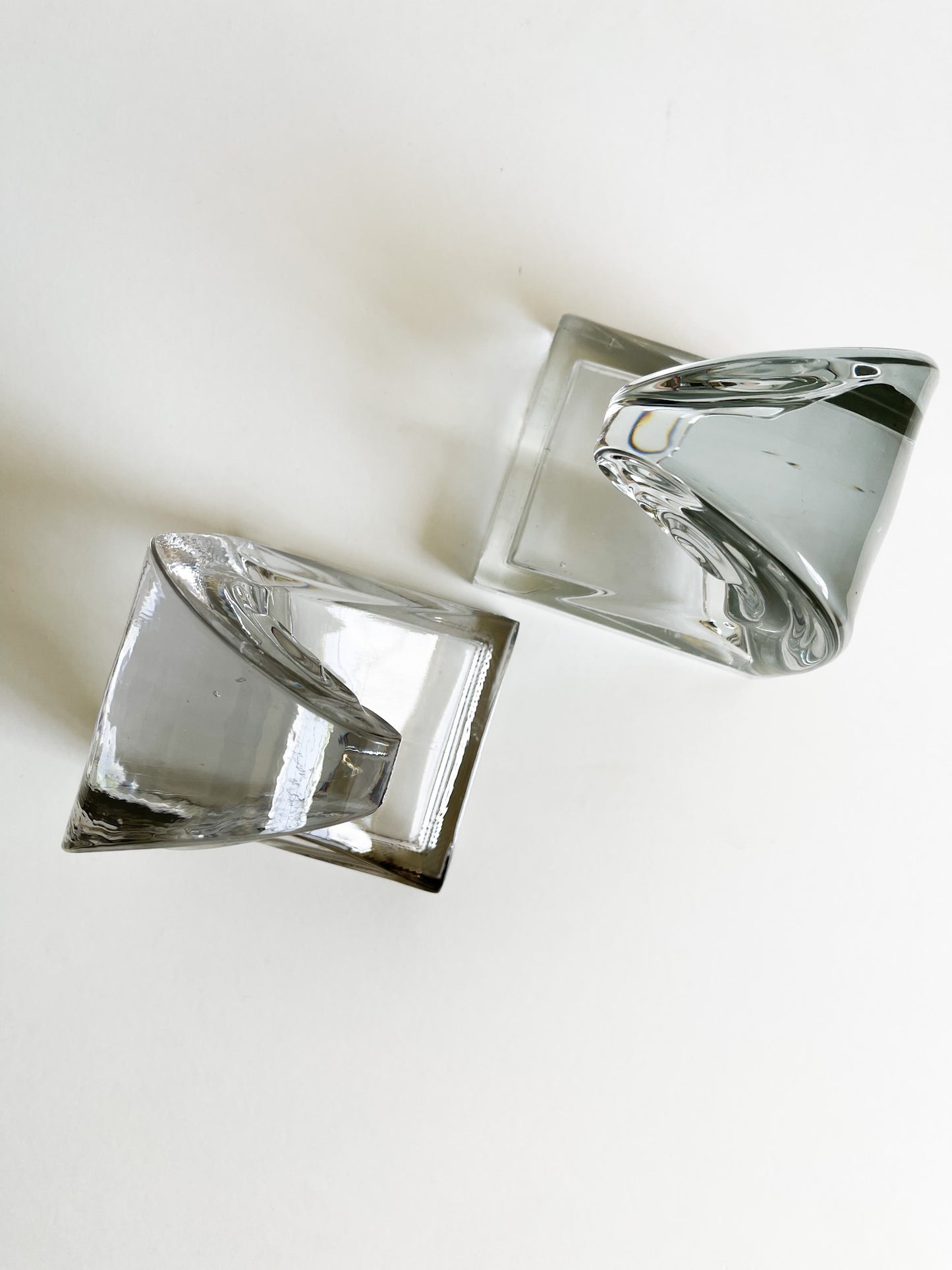 Glass Wave Bookends