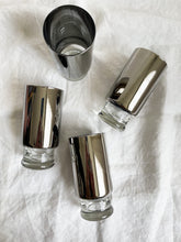 Load image into Gallery viewer, Mid Century Modern Silver Mercury Footed High Ball Glasses
