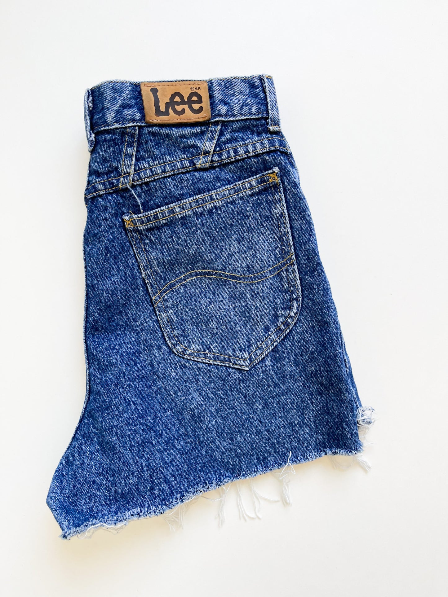 Vintage Lee Acid Wash Denim Shorts - 27" Waist