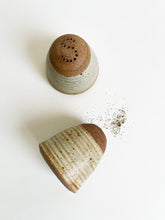 Load image into Gallery viewer, Clay Salt + Pepper Shaker Set
