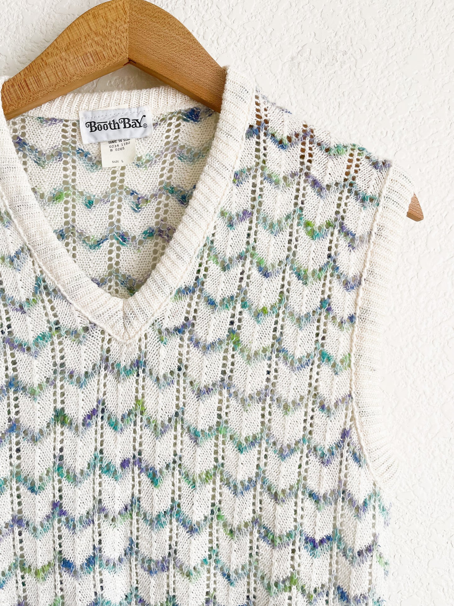 Open Knit Sweater Vest