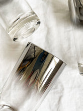 Load image into Gallery viewer, Mid Century Modern Silver Mercury High Ball Glasses
