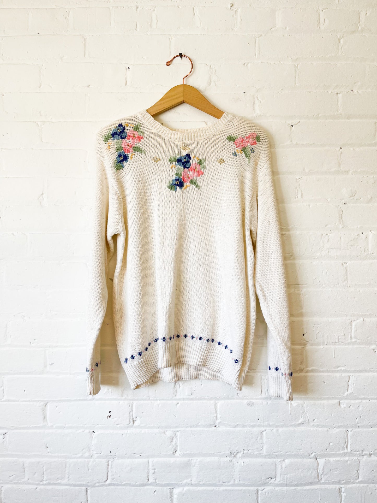 Vintage Floral Sweater