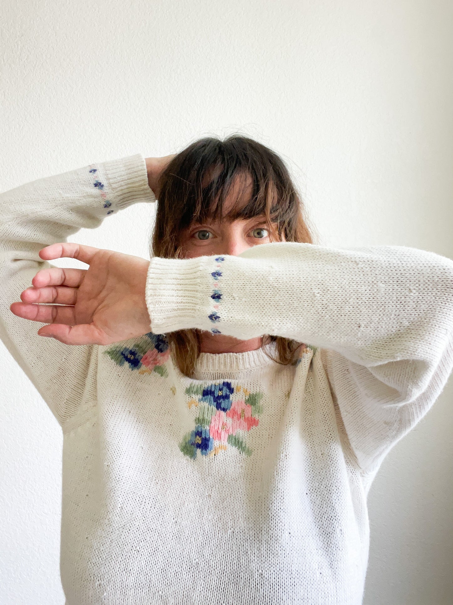 Vintage Floral Sweater