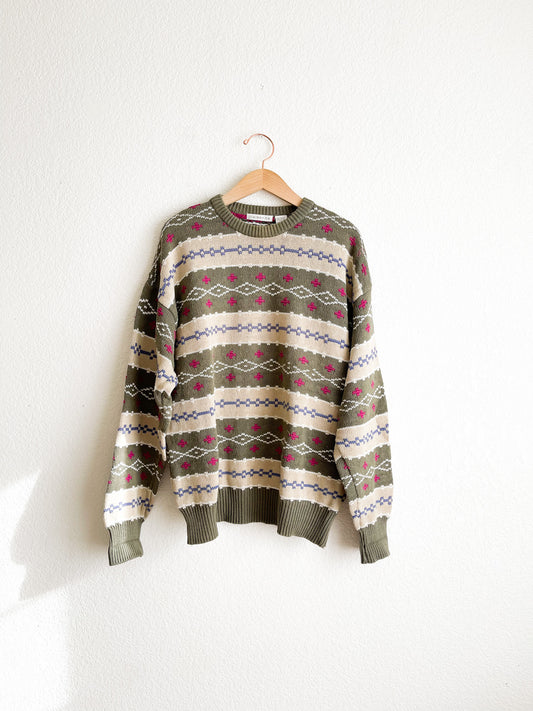 Vintage Cotton Grandpa Sweater